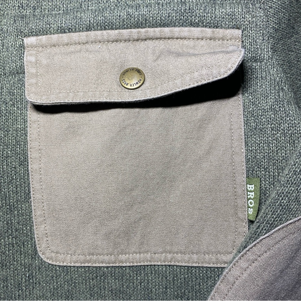 Howler Brothers Dispatch Pullover Fleece 1/4 Zip Sweater Men’s Size S Green - Picture 3 of 5